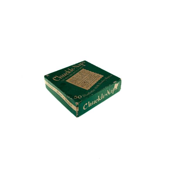 Vintage Cocktail Napkins Chuckle Naps Illustrated Limericks Gags Verses - 1950s - Picture 3 of 5